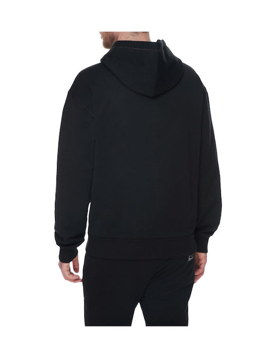 Dolce & Gabbana Men's Sweatshirt Jacket with Hood and Pockets Black