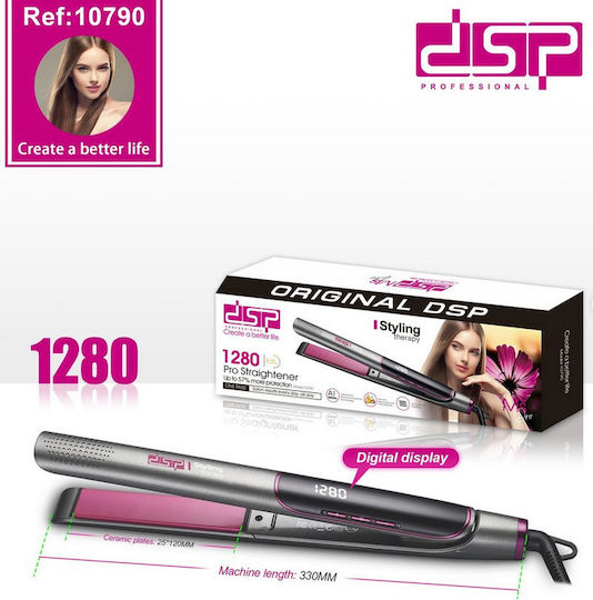 DSP 1280 614962 Haarglätter mit Keramikplatten 45W
