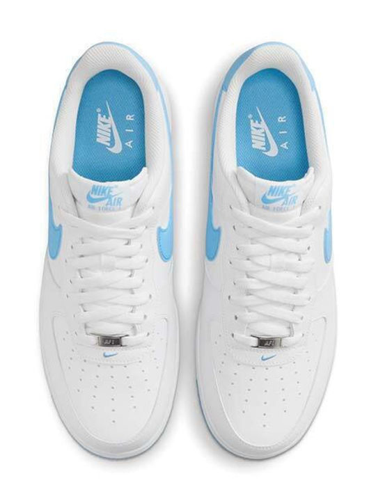 Air Force 1 '07 Herren Sneakers White / Aquarius Blue
