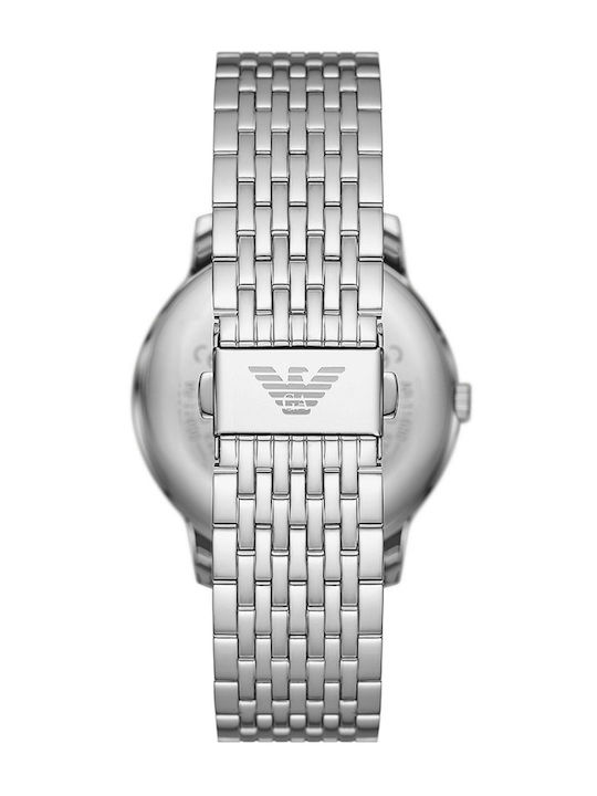 Emporio Armani Ρολόι Μπαταρίας με Μεταλλικό Μπρασελέ