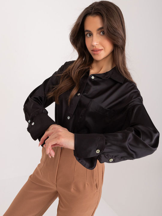 Fancy Women's Long Sleeve Shirt Noire