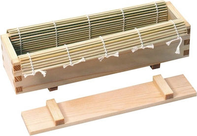 Wooden Bamboo Sushi Mold Mat 26x7.5x5.5cm Lid Series Autre