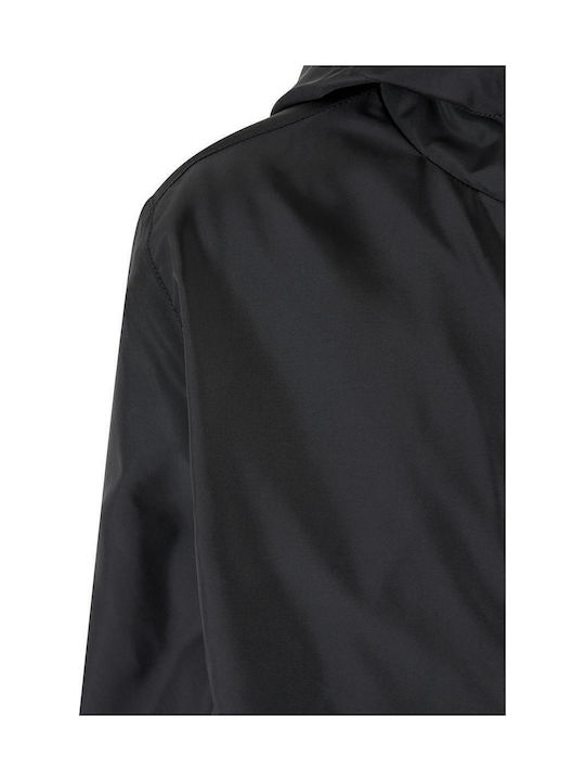 Kinder Freizeitjacke Winddicht mit Kapuze Black