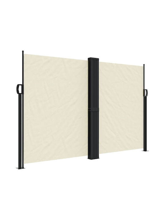 vidaXL Terrace Sideway Sunshade Roller Beige 1.6x10cm