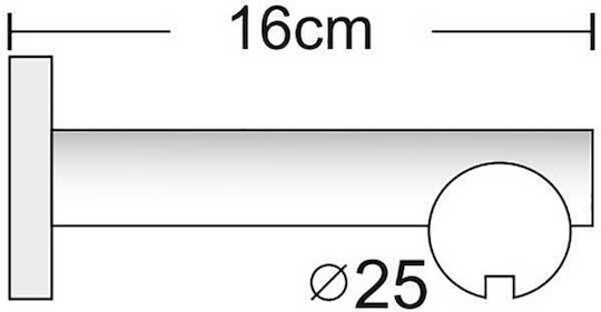 Frans Athens Kapa Sens unic Șină Metalic în Culoare Bronz 160εκ. FR-8440L03_16811