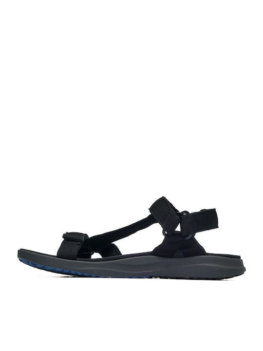 Globetrot Flache Sandalen für Damen Sportlich in Schwarz Farbe