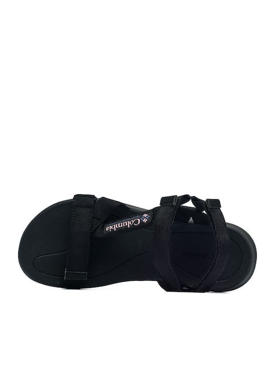 Globetrot Flache Sandalen für Damen Sportlich in Schwarz Farbe
