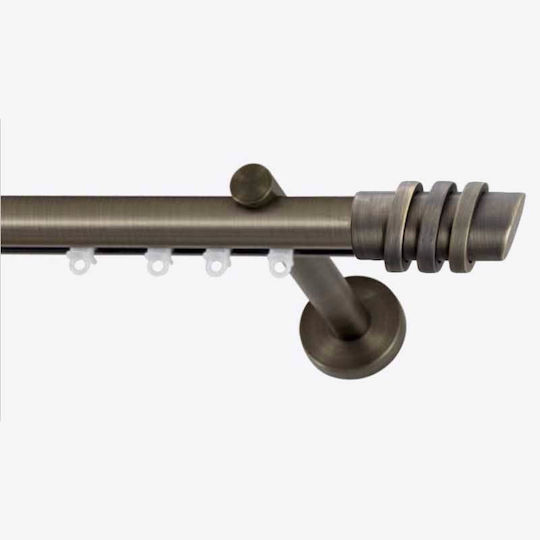 Frans Athens Three Sens unic Șină Metalic în Culoare Bronz 320εκ. FR-9940L03_16931