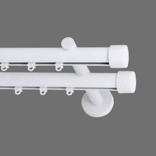 Frans Athens Tapa Διπλός Σιδηρόδρομος Μεταλλικός σε Λευκό Χρώμα 160εκ. FR-8841L14_17489 Frans Athens Tapa Διπλός Σιδηρόδρομος Μεταλλικός σε Λευκό Χρώμα 160εκ. FR-8841L14_17489