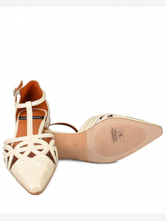 Leather Ballerinas White