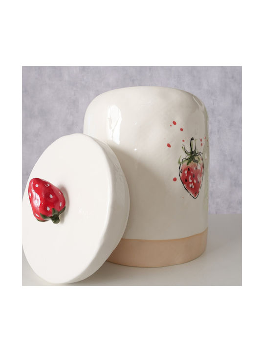 Porcelain Cookie Jar White 26x18cm