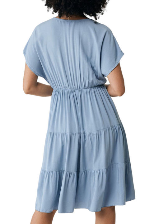 Mexx Dress Dress with Ruffle Sky Blue