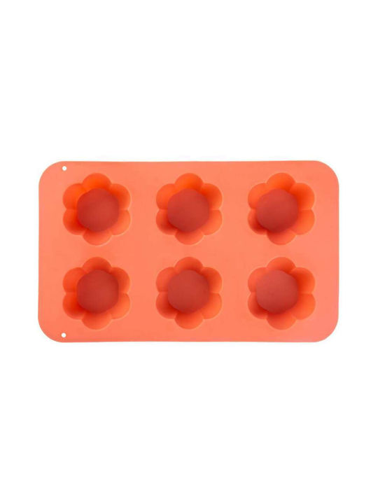 Formă de Patiserie pentru Cupcakes/Muffins din Silicon 6 Locuri 28.6x17.2x3.5buc 1buc