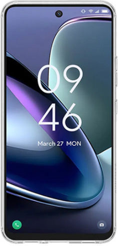 Vivid Back Cover Silicon / Tempered Glass Set cu Geam Transparent (TCL 50 5G - TCL)