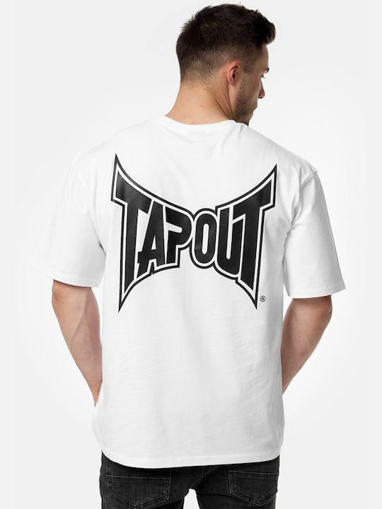 Tapout T-shirt Bărbătesc cu Mânecă Scurtă Alb