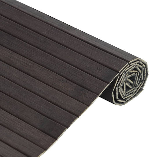 vidaXL Подложка за Кухненски Пътеки с Антиплъзгащо Подложка Dark Brown 60x500εκ.