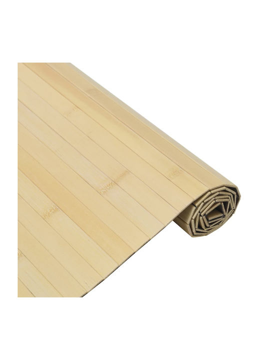 vidaXL Kitchen Mat Runner with Anti-slip Underlay Open Natural 60x500εκ.