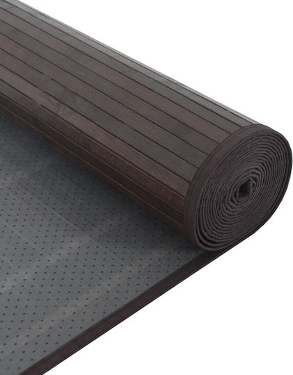 vidaXL Kitchen Mat Runner with Anti-slip Underlay Dark Brown 70x1000εκ.