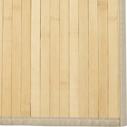vidaXL Kitchen Mat Runner with Anti-slip Underlay Natural 70x200εκ.