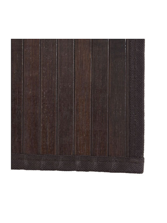 vidaXL Kitchen Mat Runner with Anti-slip Underlay Dark Brown 80x500εκ.