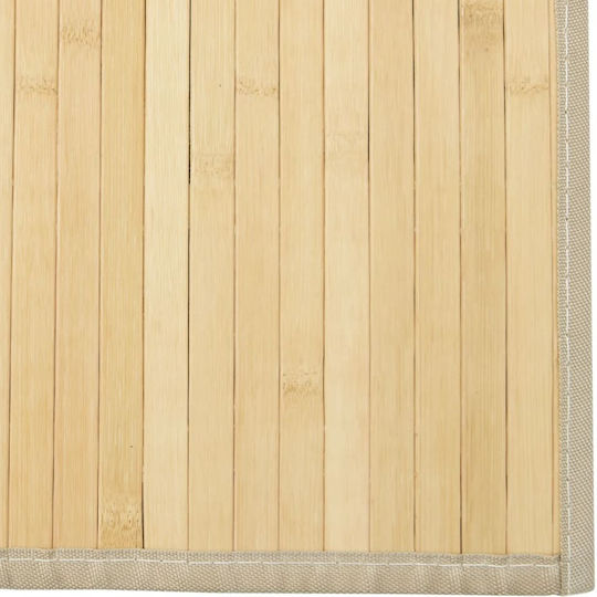 vidaXL Kitchen Mat Runner with Anti-slip Underlay Natural 70x100εκ.