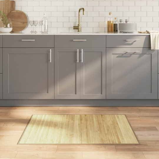 vidaXL Kitchen Mat Runner with Anti-slip Underlay Natural 70x100εκ.