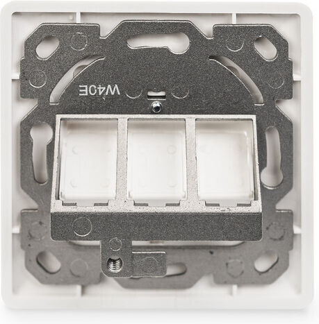 Digitus Единично Гнездо За Електрическа Мрежа RJ45 С Рамка В Бял Цвят DN-93821