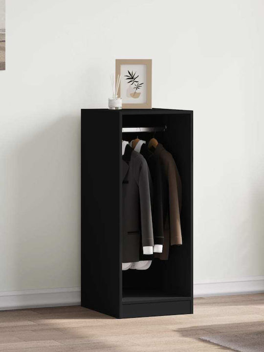 vidaXL Floor Garment Rack made of Wood Black 48x41x102cm