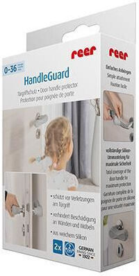 Reer Door Safety Lock made of Silicone in Gray Color 13εκ. 2pcs