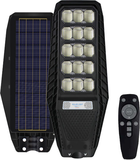 Lampă Solară Stradală 300W 2136lm Alb Rece 6000K cu Senzor de Mișcare și Telecomandă IP67 75cmx30cmx7cmcm