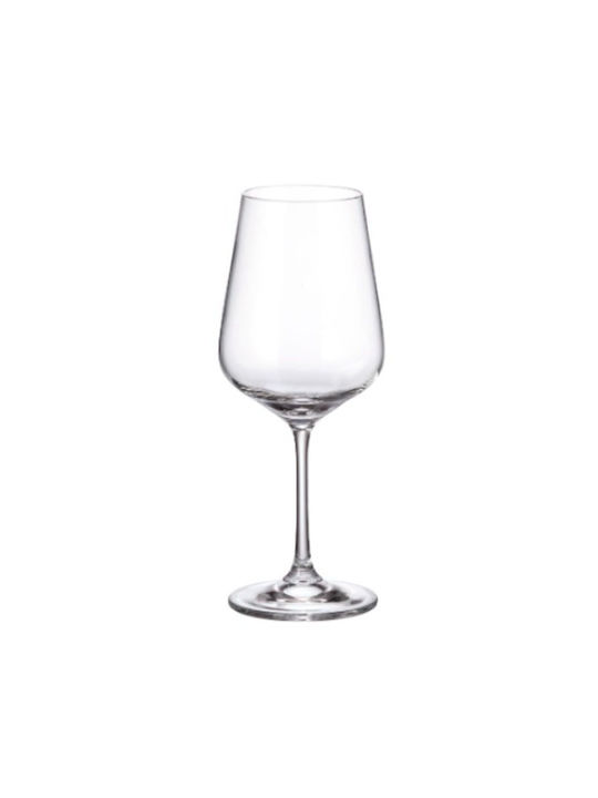 Bohemia Set of Glasses for White Wine made of Crystal Stemmed 450ml 6pcs