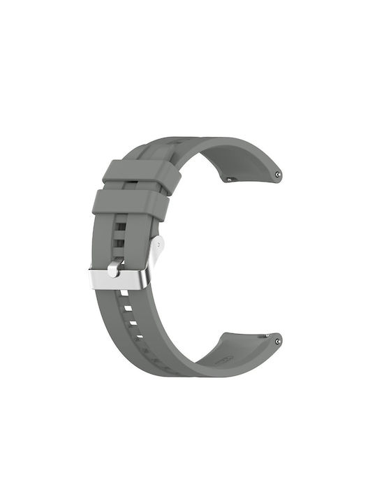 Strap Strap Silicone Gray (Compatible with models: Samsung Galaxy Watch Active, Garmin Vivoactive)