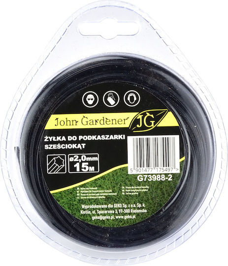 John Gardener Μεσινέζα Εξάγωνη Μήκους 15m και Πάχους 2mm