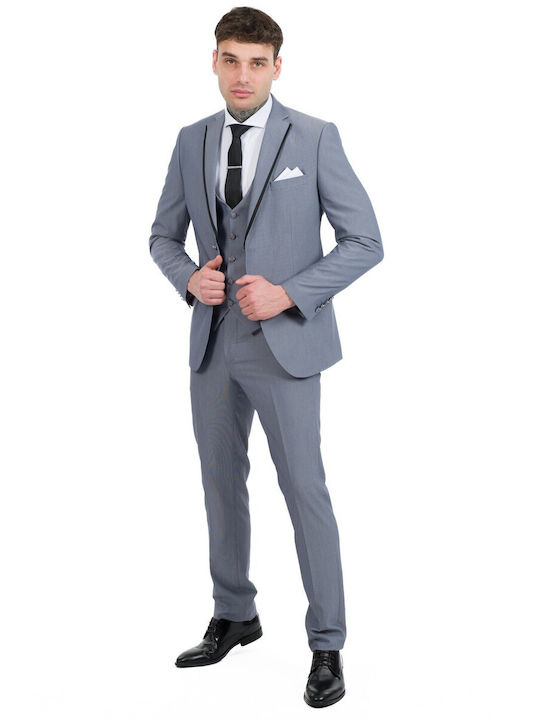 Herren Hochzeitsanzug Weste Sartori Italien 8016 Grau