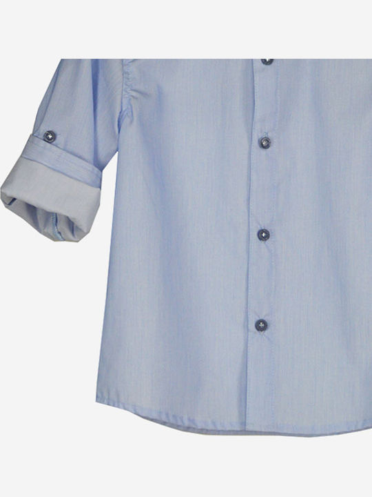 Kids Shirt Long Sleeve Sky Blue