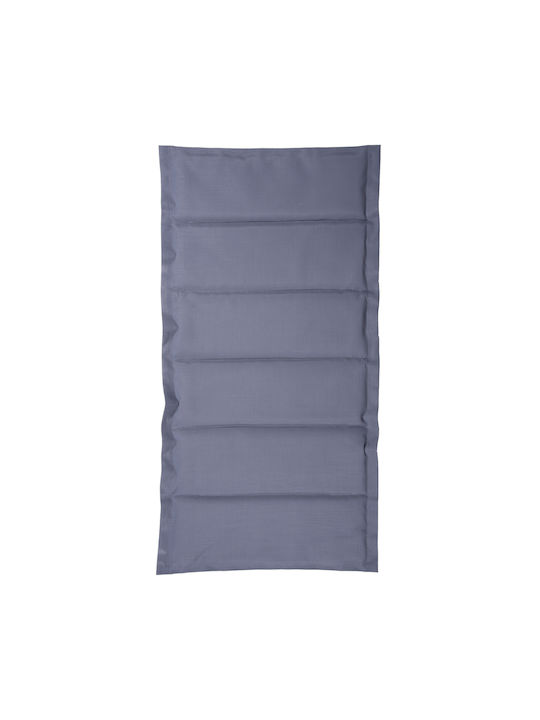HomeMarkt Waterproof Sunbed Cushion with Backrest Milos-Creta Gray