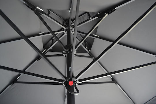 Epiplo-Fos Replacement Umbrella Fabric Gray 3x3m