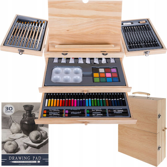 Set de Colorat Lemn 35x26.5cm 83buc