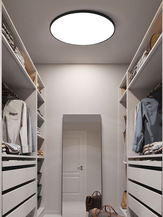 Στρογγυλό LED Panel 38W με Ψυχρό Λευκό Φως 6500K