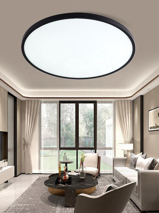 Στρογγυλό LED Panel 38W με Ψυχρό Λευκό Φως 6500K