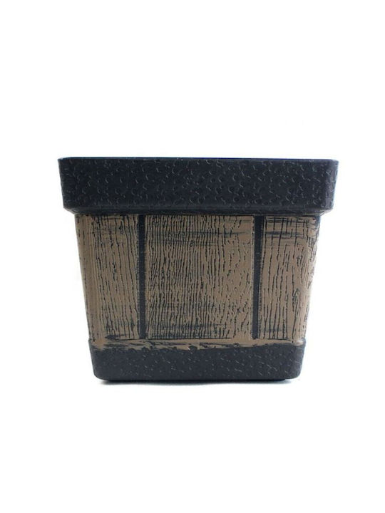 Planter Plastic Brown 46x15x17cm.