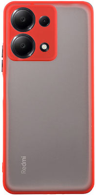 Lime Hardshell Fusion Full Camera Protection Back Cover Plastic / Silicone Durable Red (Redmi Note 13 4G)