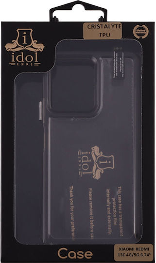 Idol 1991 Cristalyte Back Cover Μεταλλικό Διάφανο (Xiaomi Redmi 13C)