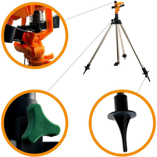 Strend Pro Spike-Impuls-Düse mit maximalem Wurfwinkel 360° 1Stück Black 550-930