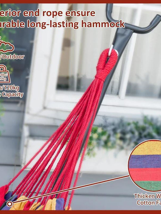 Αιώρα Υφασμάτινη με Βάση Γκρι 200x150εκ.
