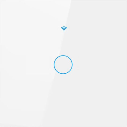 rezistent la apă Încastrat Comutator de Perete Wi-Fi Iluminat Sens unic cu Cadru Alb