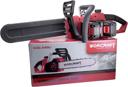 Worcraft Αλυσοπρίονο Μπαταρίας 2x4Ah 20V με Λάμα 35cm