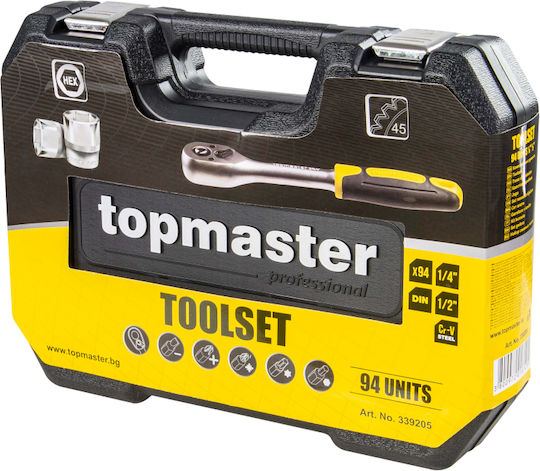 Topmaster Καστάνια με Καρυδάκια 1\2" & 1\4" 94τμχ