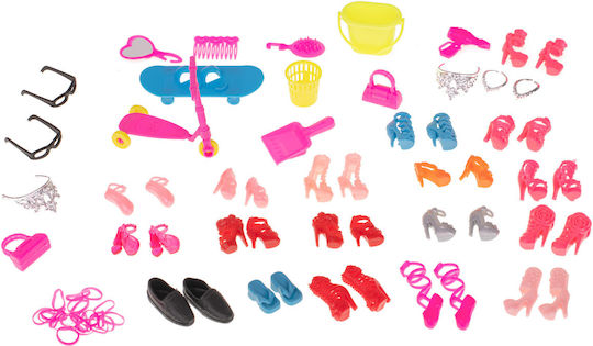 Set 85 Clothes Accessories Dolls 3 Years + Multicolor