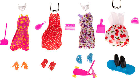 Set 85 Clothes Accessories Dolls 3 Years + Multicolor